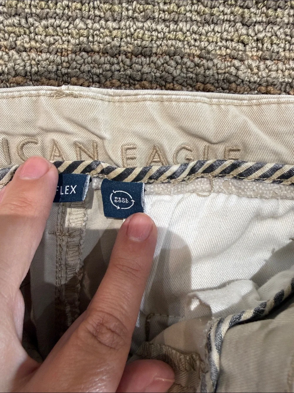 American Eagle Outfitters Light Beige Chino Pants